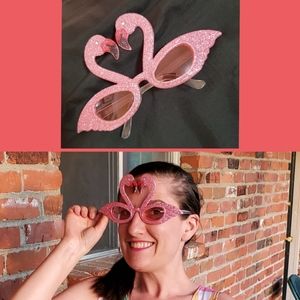 Sparkle-tastic flamingo sunglasses